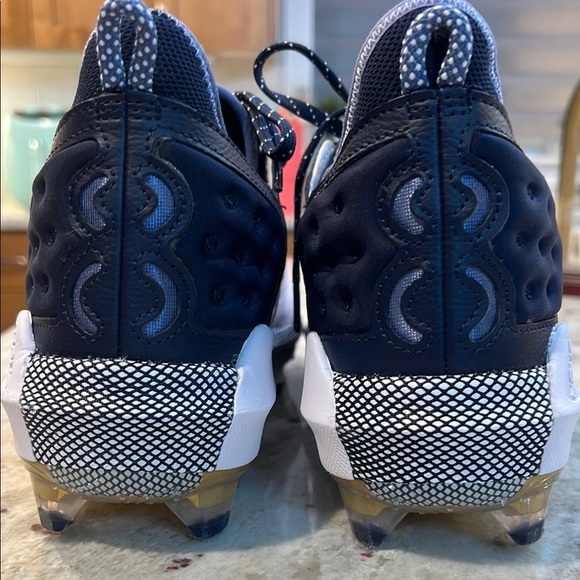 Under Armour Harper 8 Elite TPU "White/Midnight Navy" Men's Baseball Cleat - Picture 12 of 15